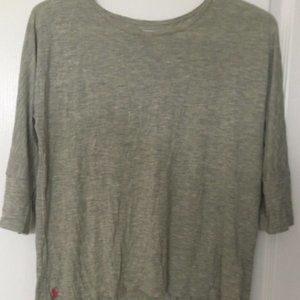 Polo Ralph Lauren Girls Gray Top XL (16) Size